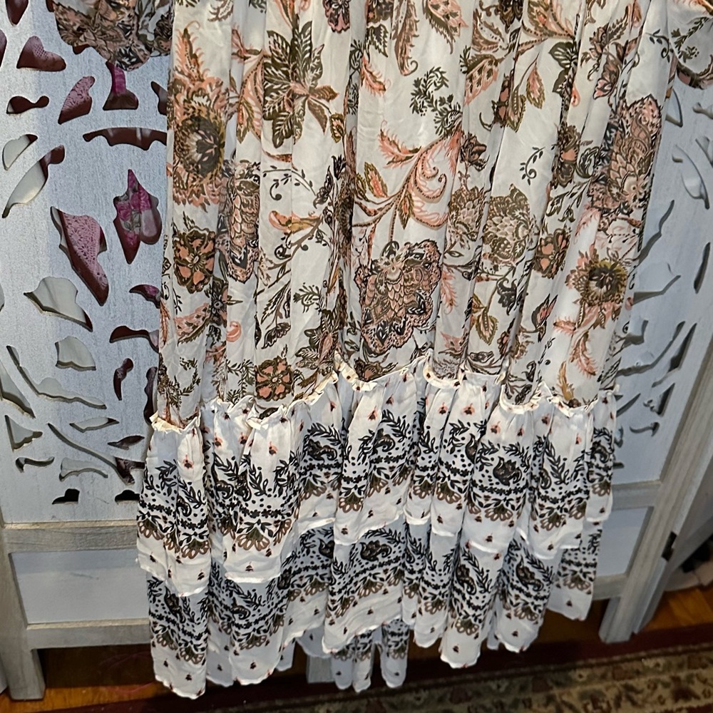 Anthropologie V-neck Long  Sleeve Maxi Dress - Picture 7 of 9